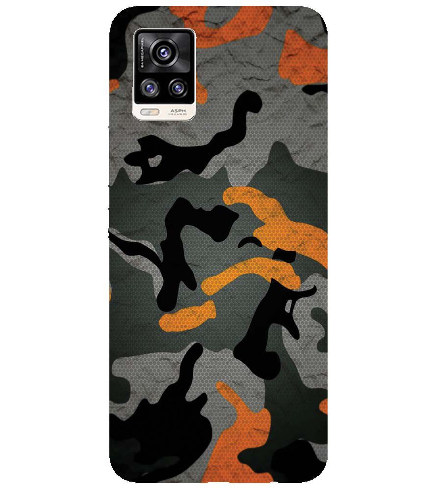 PS1337-Premium Looking Camouflage Back Cover for vivo V20