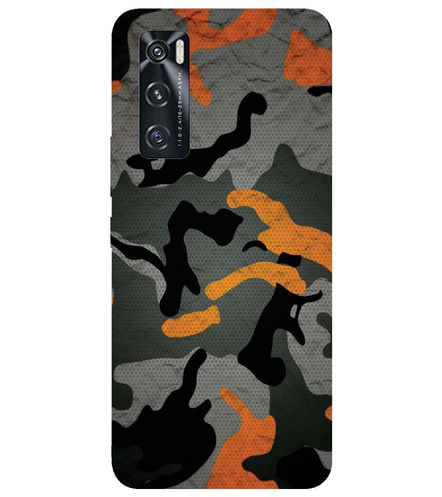 PS1337-Premium Looking Camouflage Back Cover for vivo V20 SE