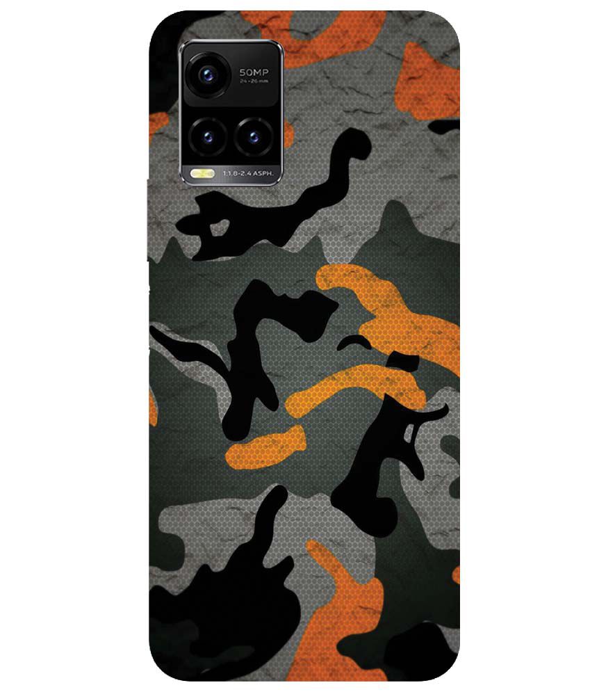 PS1337-Premium Looking Camouflage Back Cover for vivo Y33s