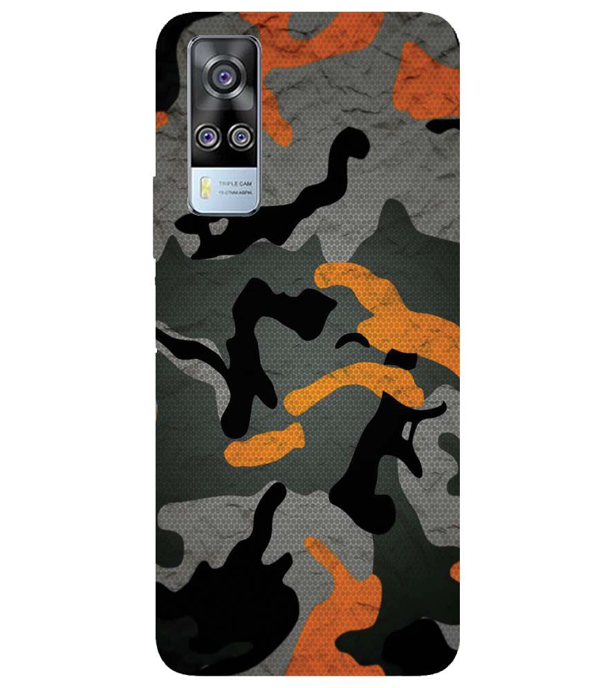 PS1337-Premium Looking Camouflage Back Cover for vivo Y51a