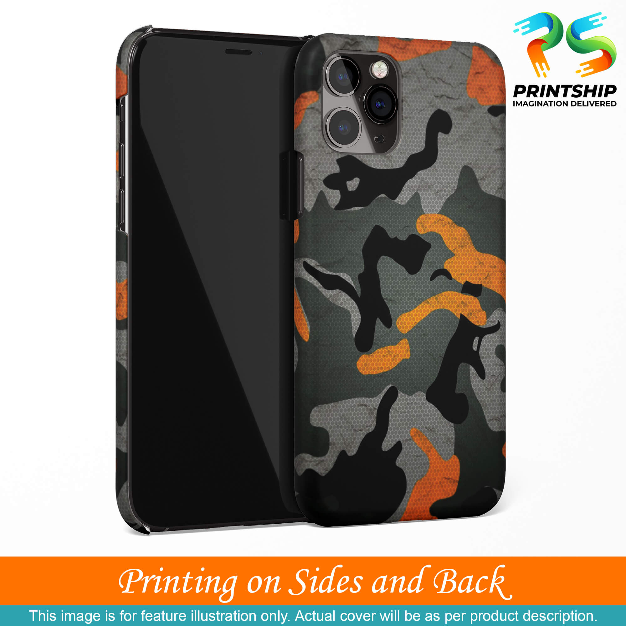PS1337-Premium Looking Camouflage Back Cover for Apple iPhone 11-Image3