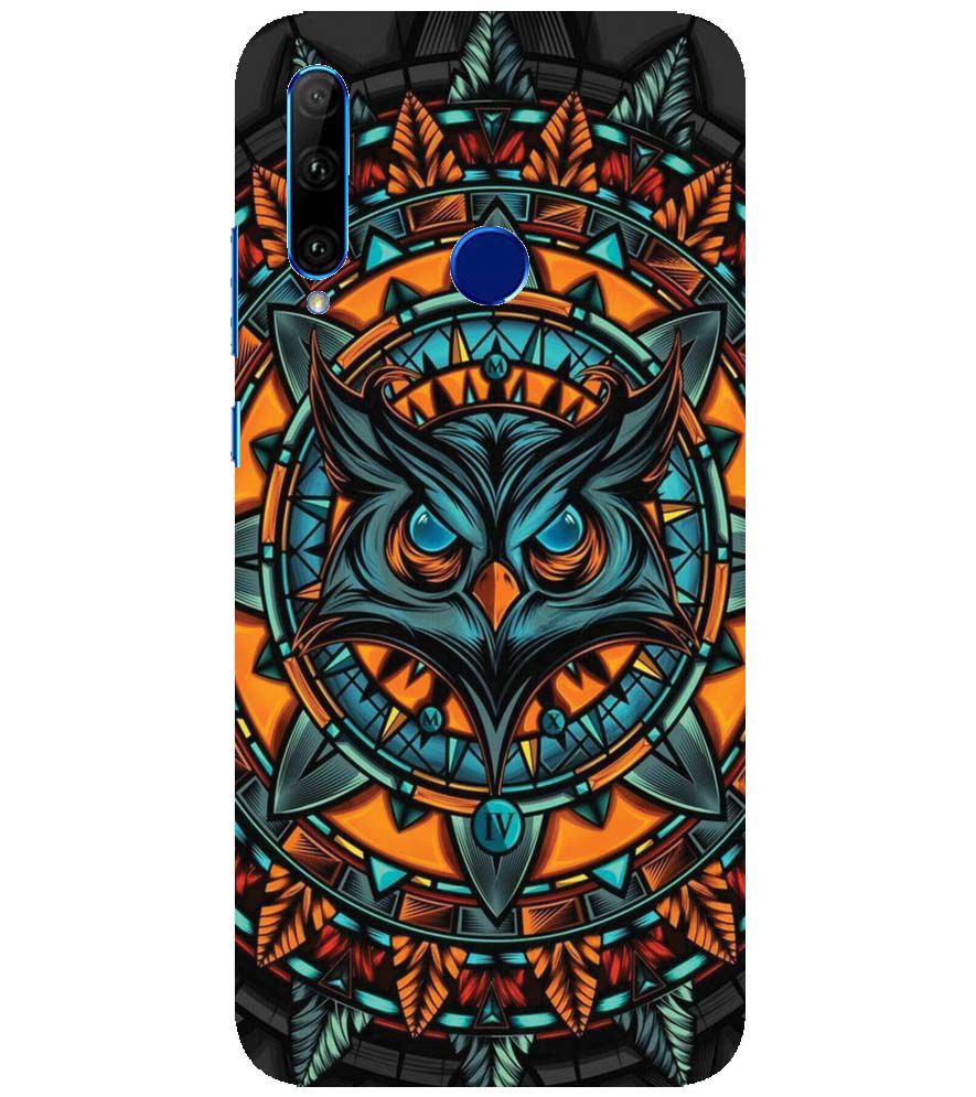 PS1338-Premium Owl Back Cover for Huawei Honor 10i