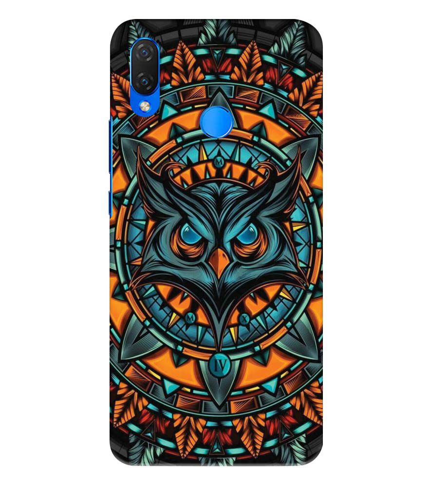 PS1338-Premium Owl Back Cover for Huawei Nova 3 and 3i