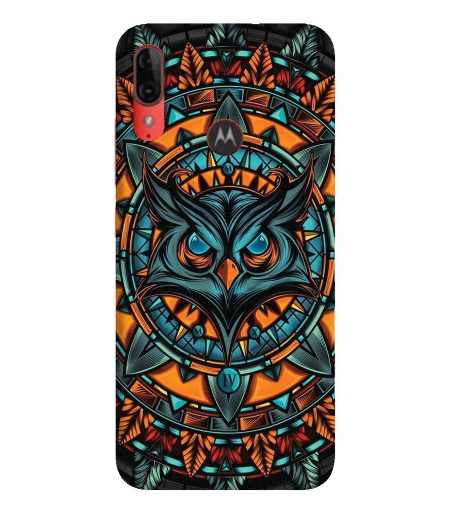 PS1338-Premium Owl Back Cover for Motorola Moto E6s