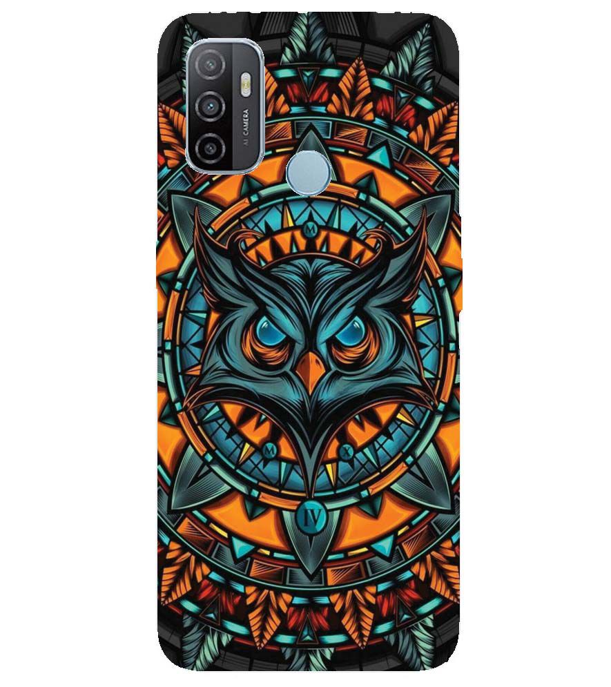 PS1338-Premium Owl Back Cover for Oppo A53