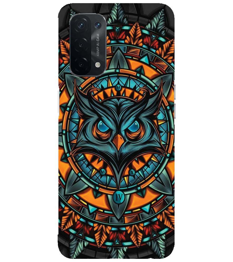 PS1338-Premium Owl Back Cover for Oppo A54 5G