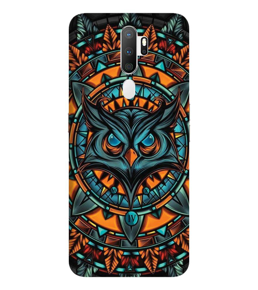 PS1338-Premium Owl Back Cover for Oppo A9 (2020)