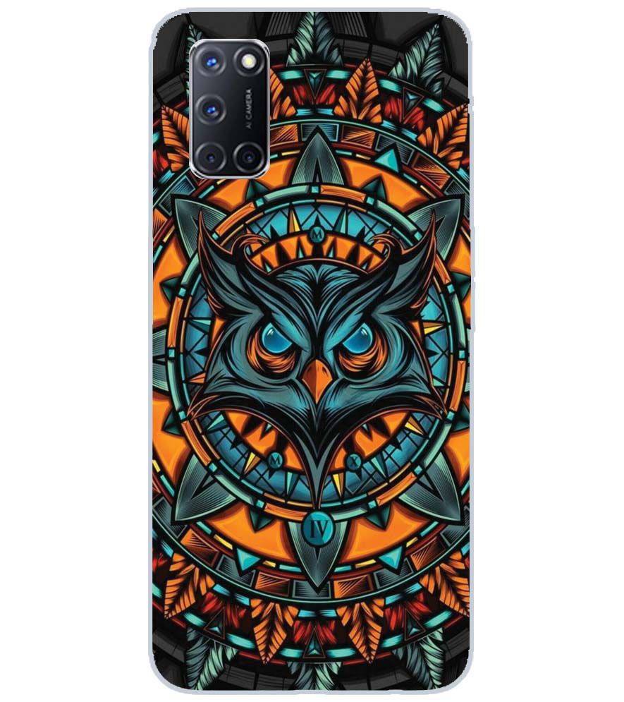 PS1338-Premium Owl Back Cover for Oppo A92