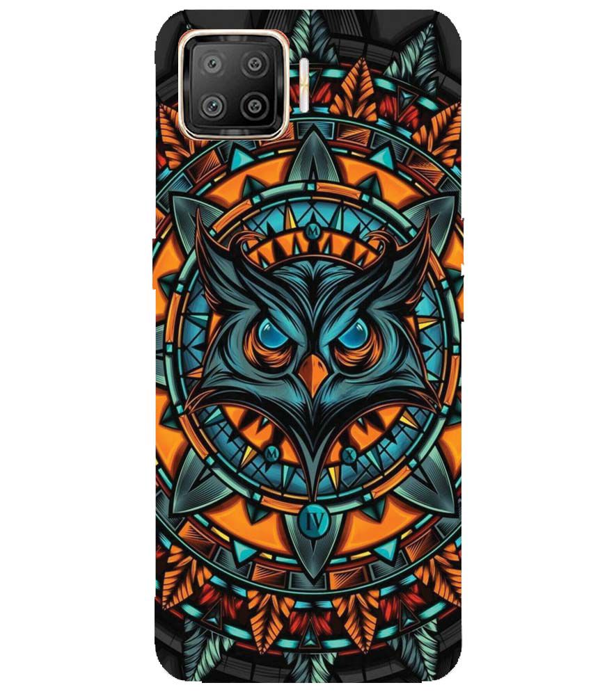 PS1338-Premium Owl Back Cover for Oppo F17