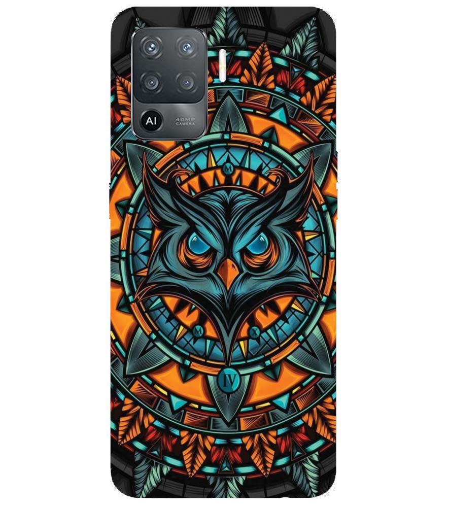 PS1338-Premium Owl Back Cover for Oppo F19 Pro