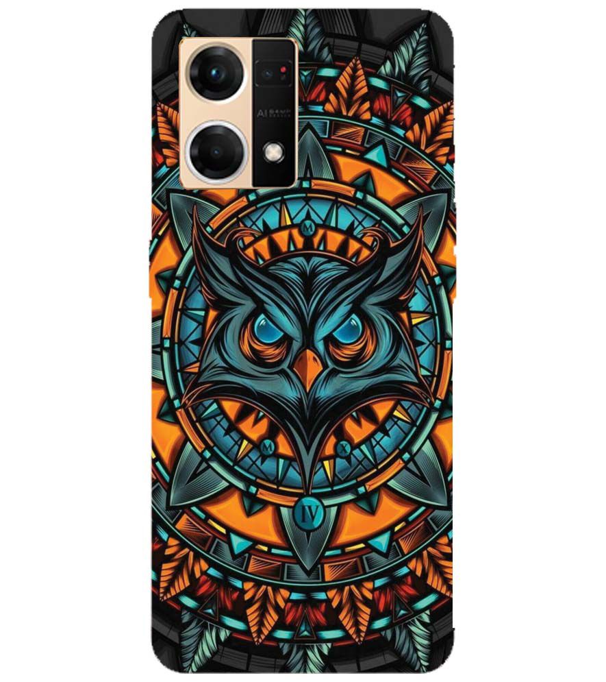 PS1338-Premium Owl Back Cover for Oppo F21 Pro
