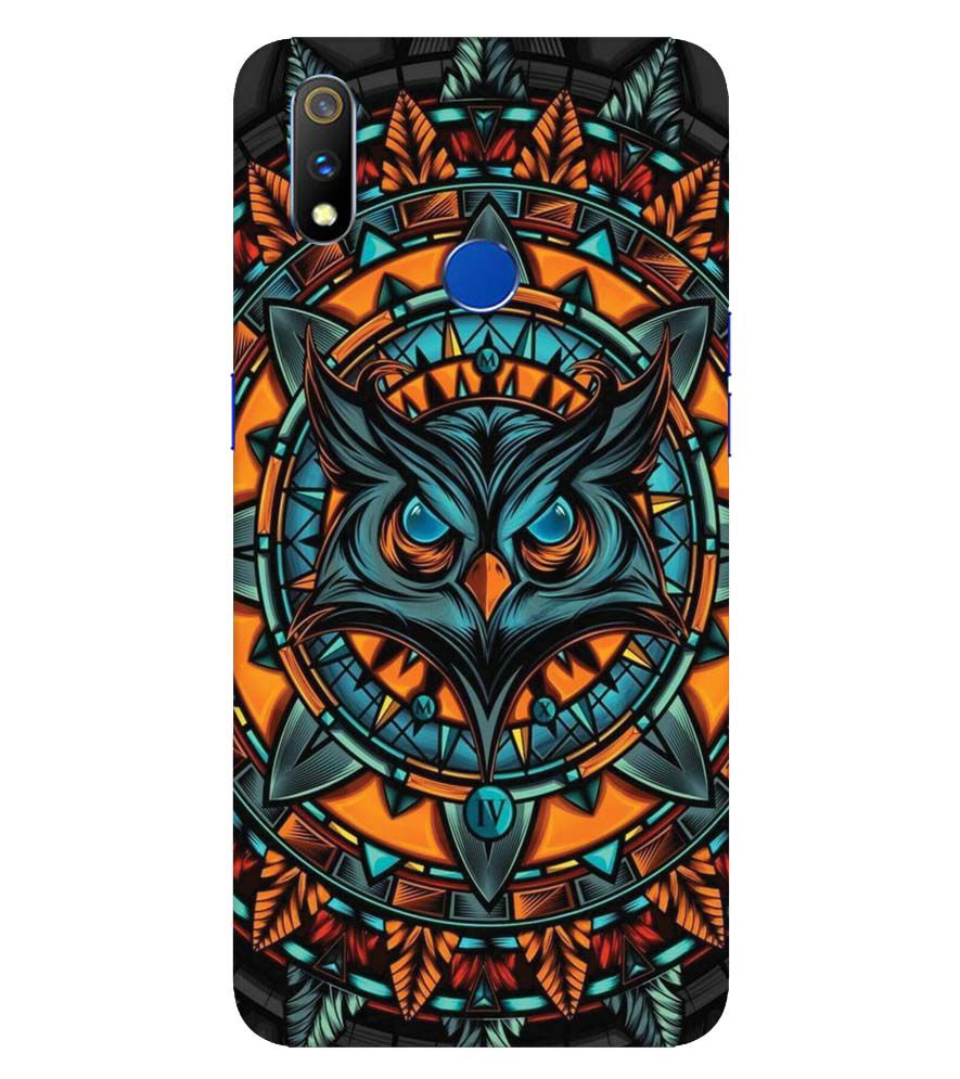 PS1338-Premium Owl Back Cover for Realme 3 Pro