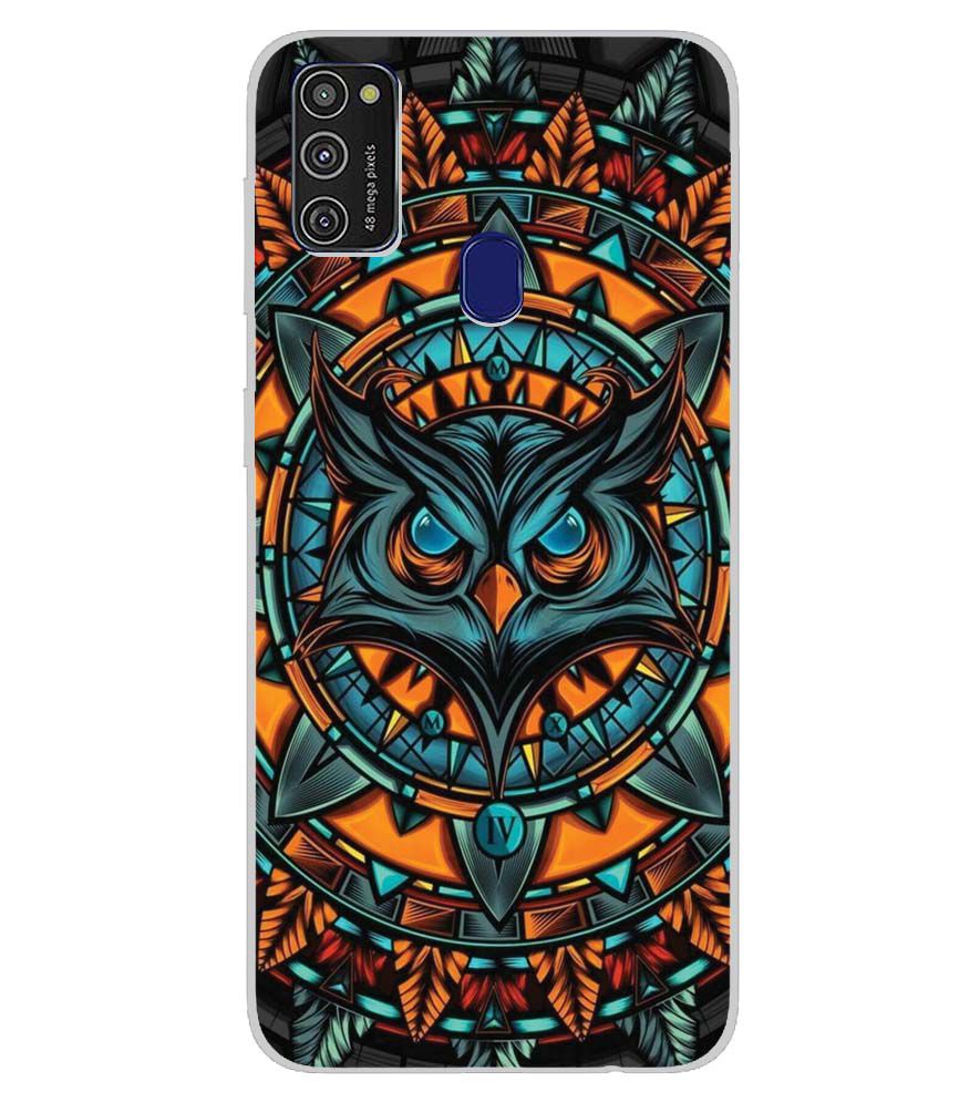 PS1338-Premium Owl Back Cover for Samsung Galaxy M21