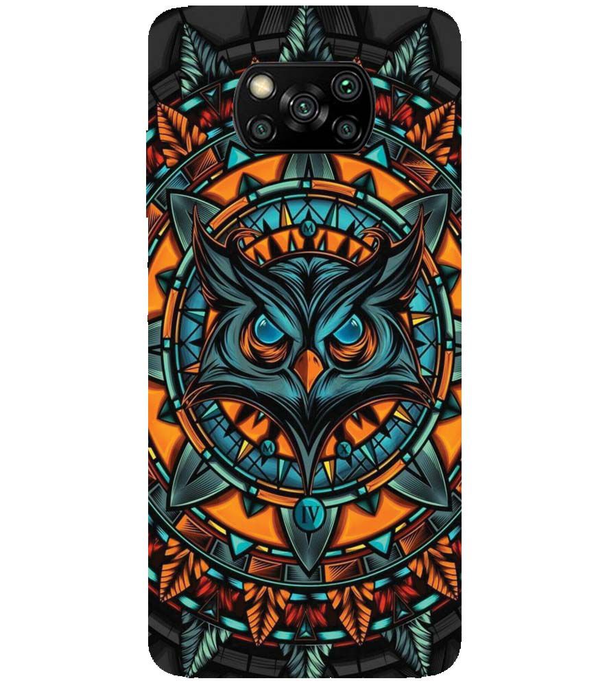PS1338-Premium Owl Back Cover for Xiaomi Poco X3 Pro