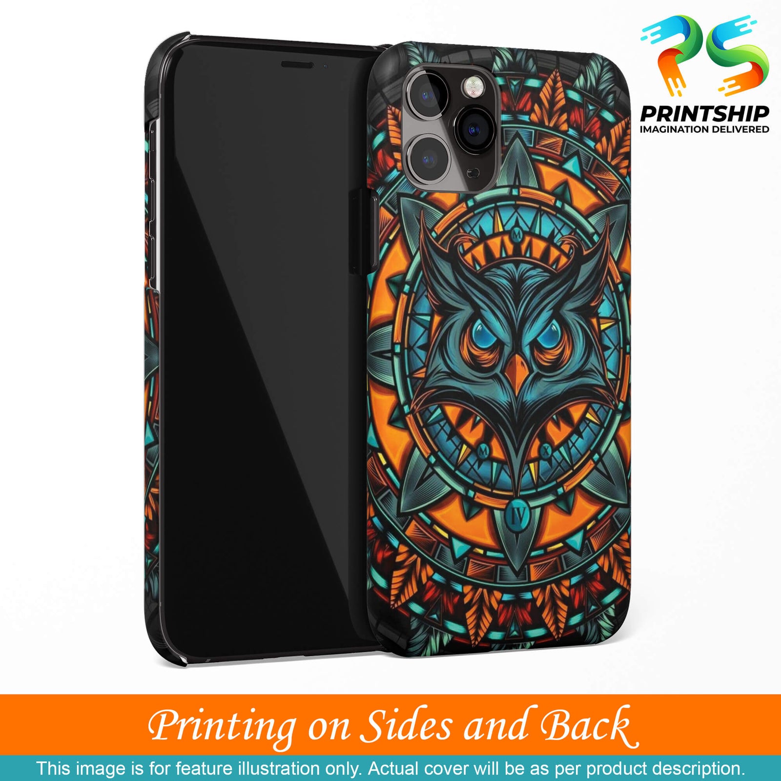 PS1338-Premium Owl Back Cover for Samsung Galaxy J7 Pro-Image3