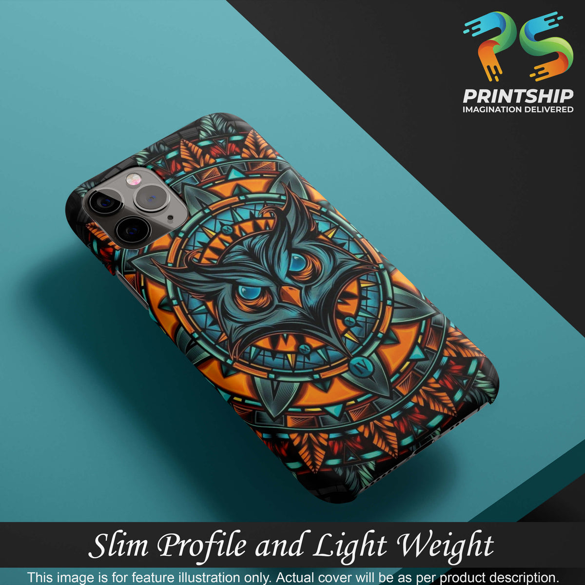 PS1338-Premium Owl Back Cover for Vivo V9-Image4