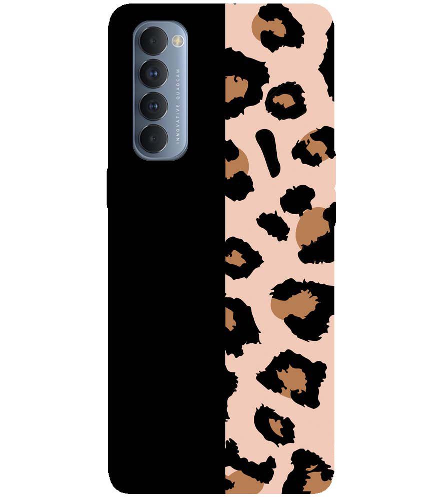 PS1339-Animal Patterns Back Cover for Oppo Reno4 Pro