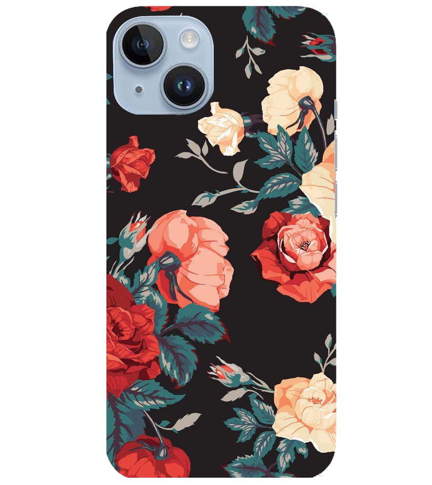 PS1340-Premium Flowers Back Cover for Apple iPhone 14