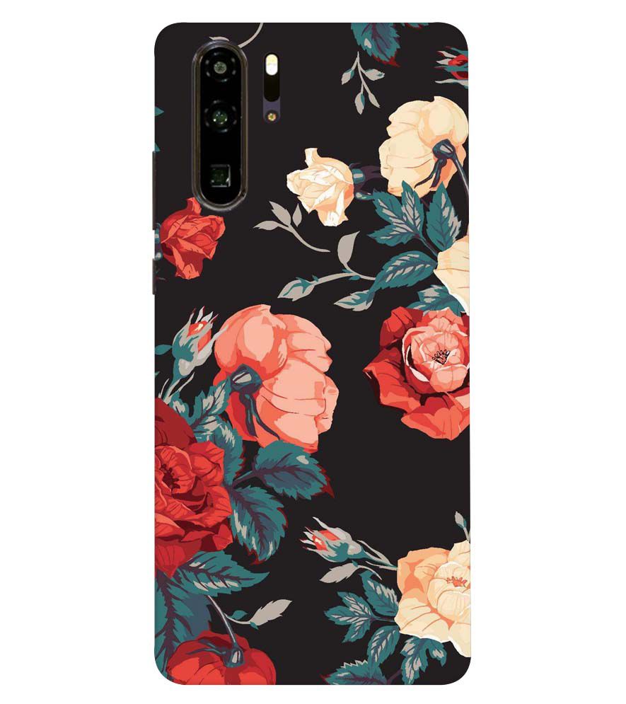 PS1340-Premium Flowers Back Cover for Huawei P30 Pro