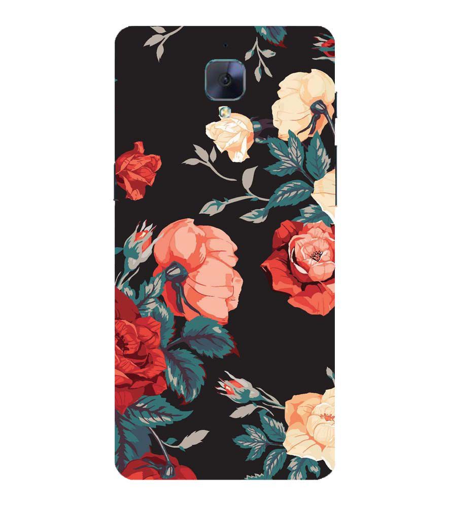 PS1340-Premium Flowers Back Cover for OnePlus 3 and OnePlus 3T
