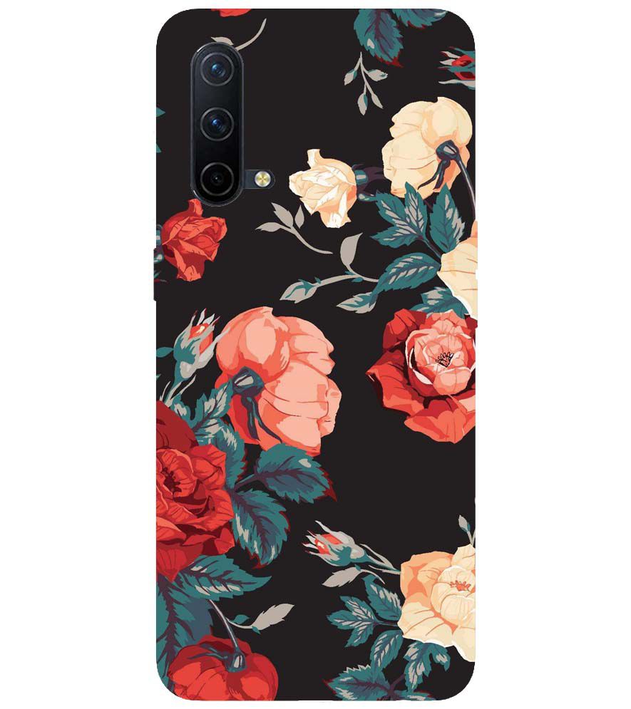 PS1340-Premium Flowers Back Cover for OnePlus Nord CE 5G
