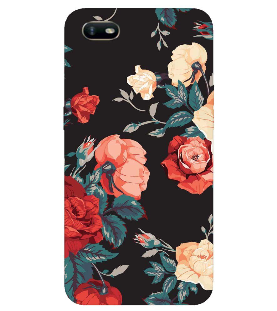 PS1340-Premium Flowers Back Cover for Oppo A1k