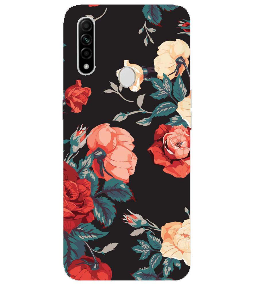 PS1340-Premium Flowers Back Cover for Oppo A31