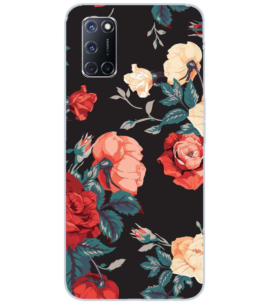 PS1340-Premium Flowers Back Cover for Oppo A52