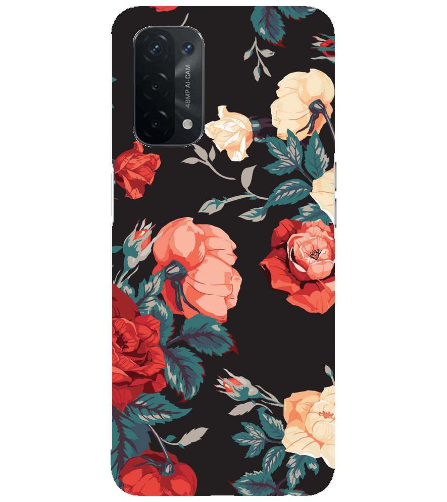 PS1340-Premium Flowers Back Cover for Oppo A54 5G