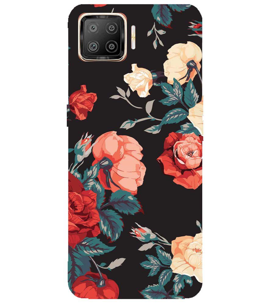 PS1340-Premium Flowers Back Cover for Oppo F17