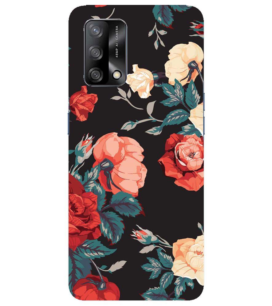 PS1340-Premium Flowers Back Cover for Oppo F19