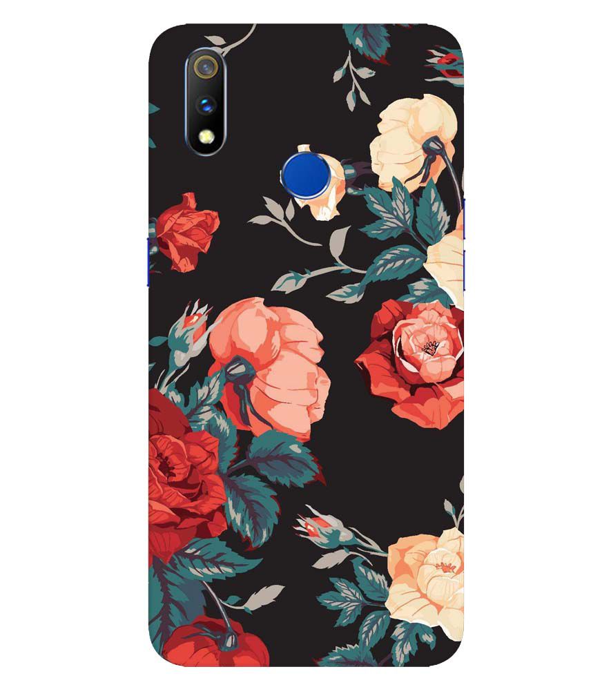 PS1340-Premium Flowers Back Cover for Realme 3 Pro