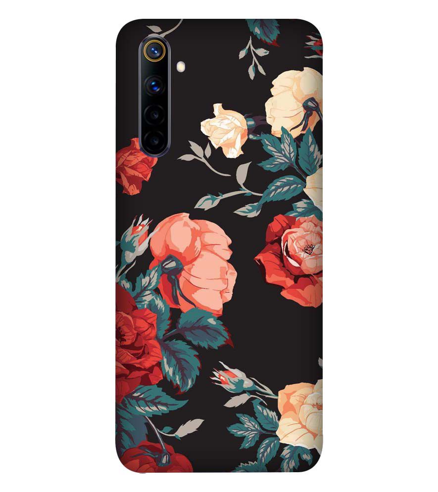 PS1340-Premium Flowers Back Cover for Realme 6S