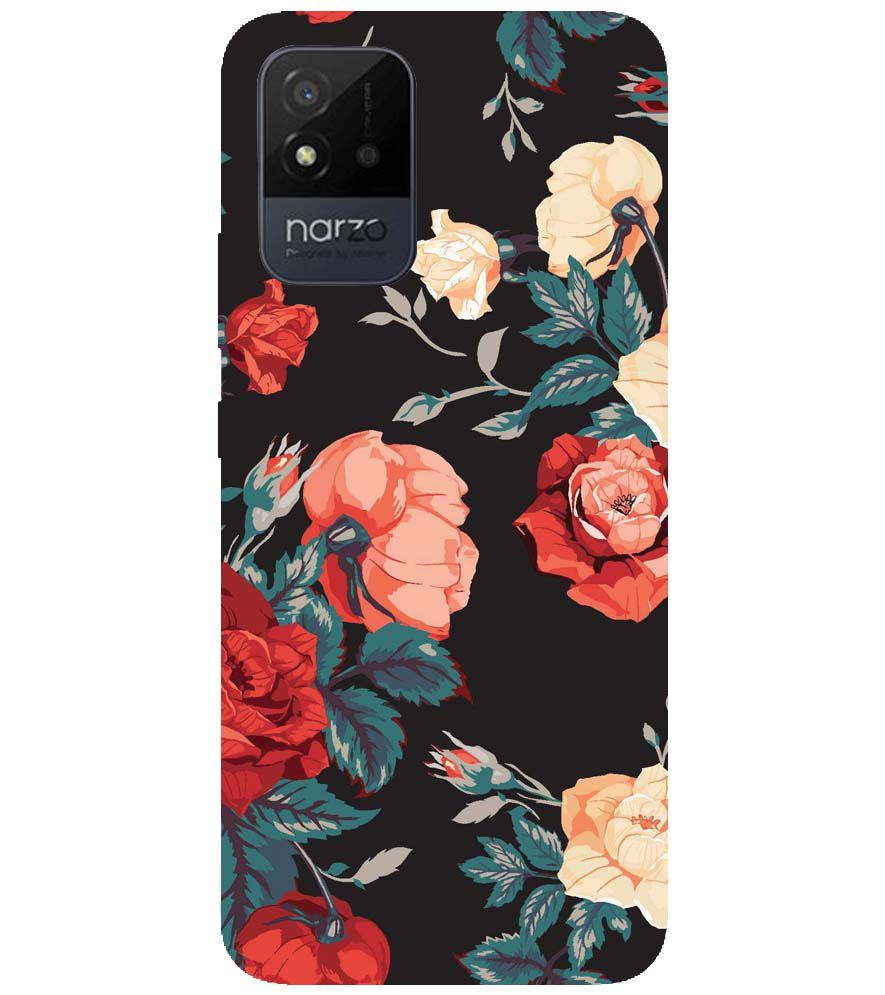 PS1340-Premium Flowers Back Cover for Realme Narzo 50i