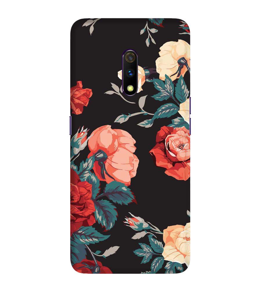 PS1340-Premium Flowers Back Cover for Realme X