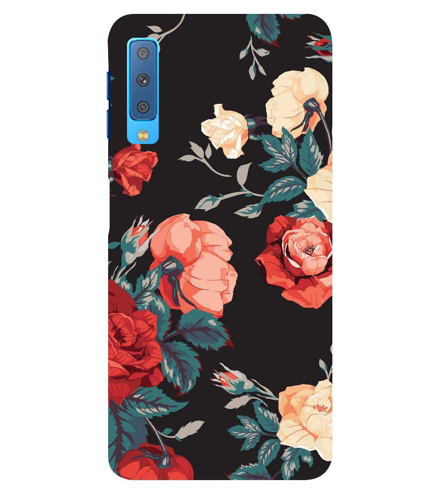 PS1340-Premium Flowers Back Cover for Samsung Galaxy A7 (2018)
