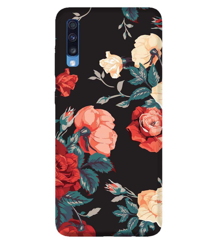 PS1340-Premium Flowers Back Cover for Samsung Galaxy A70