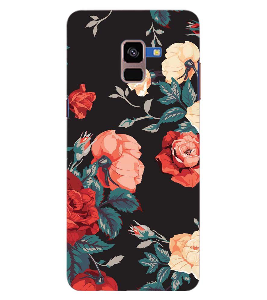 PS1340-Premium Flowers Back Cover for Samsung Galaxy A8 Plus