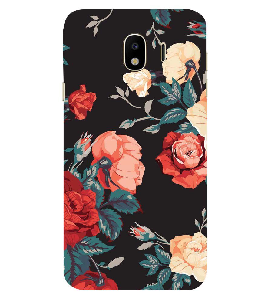PS1340-Premium Flowers Back Cover for Samsung Galaxy J4 (2018)