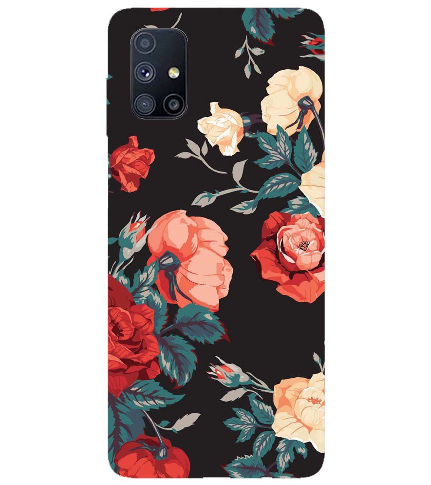 PS1340-Premium Flowers Back Cover for Samsung Galaxy M51