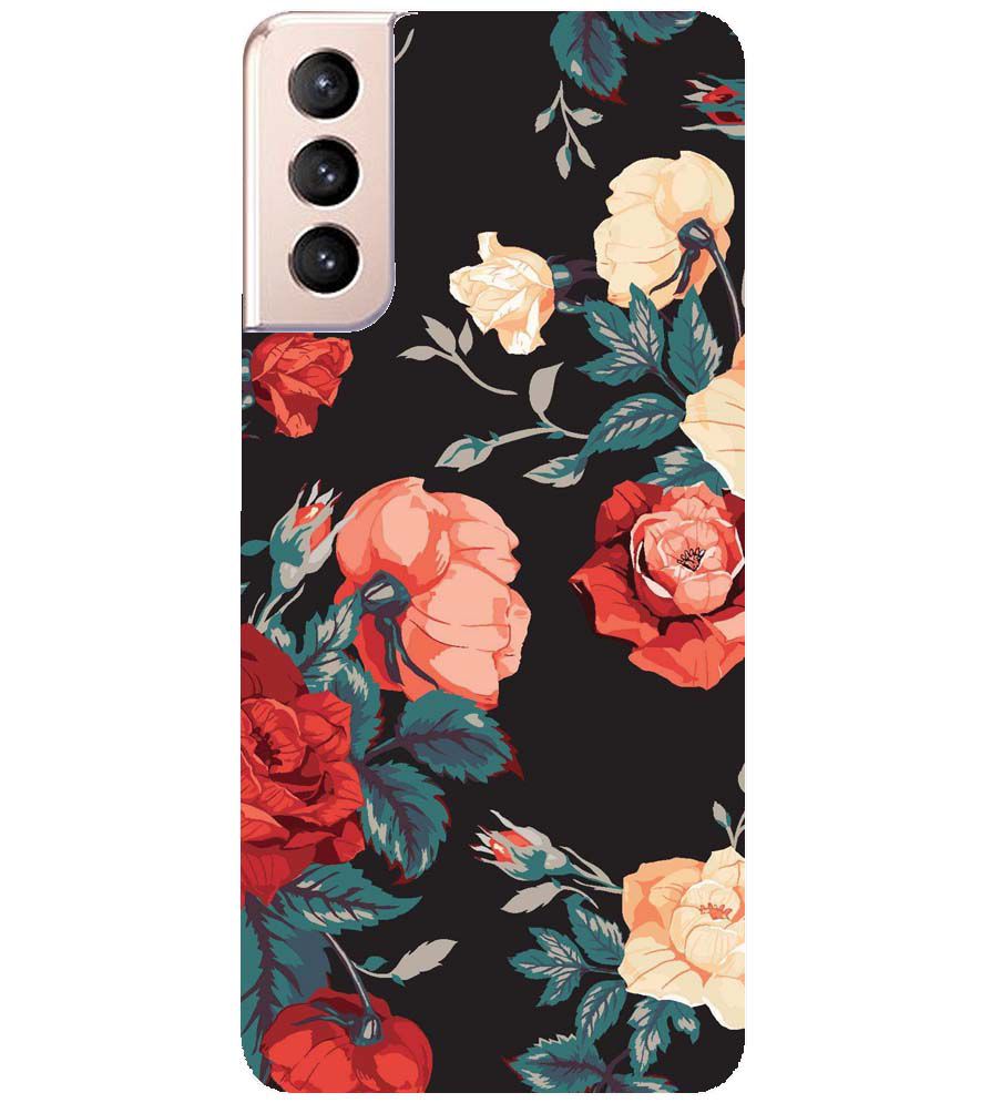 PS1340-Premium Flowers Back Cover for Samsung Galaxy S21+ 5G