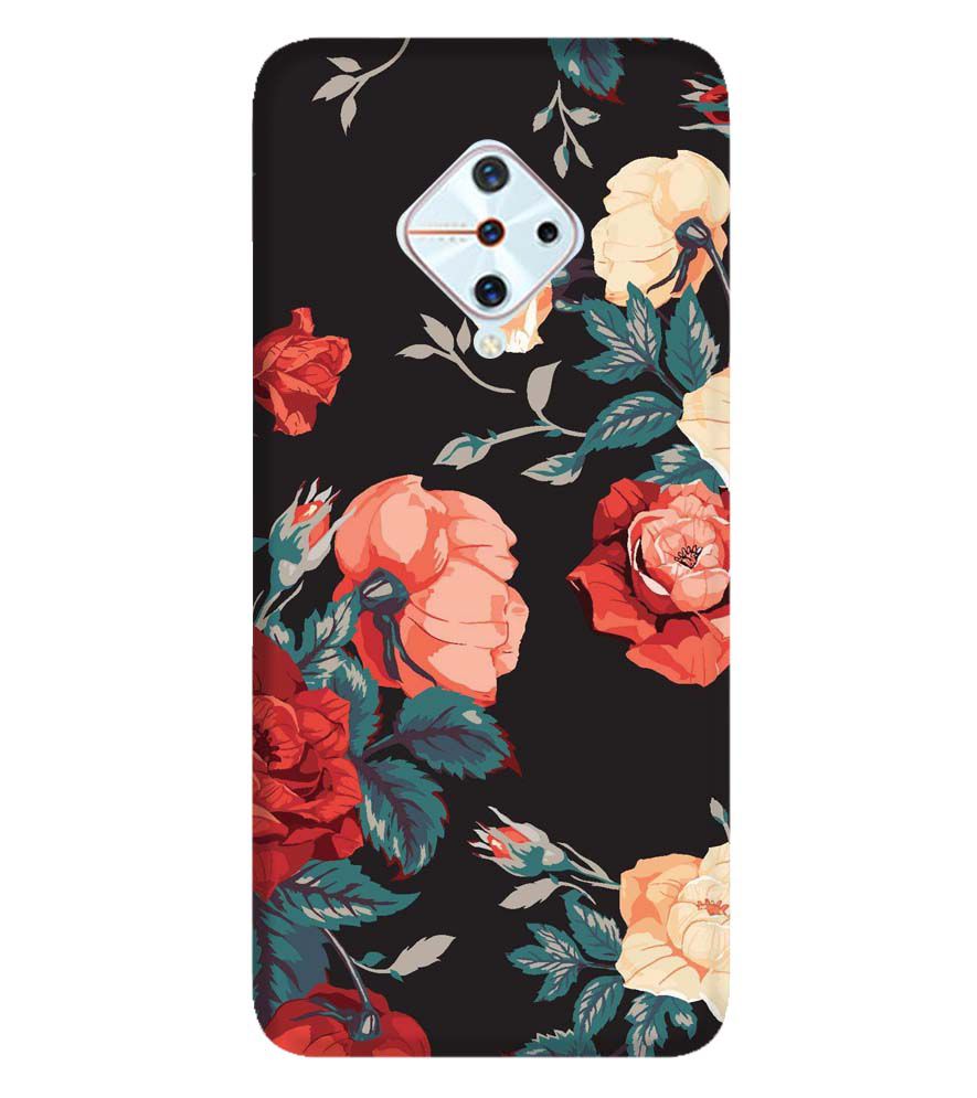 PS1340-Premium Flowers Back Cover for Vivo S1 Pro