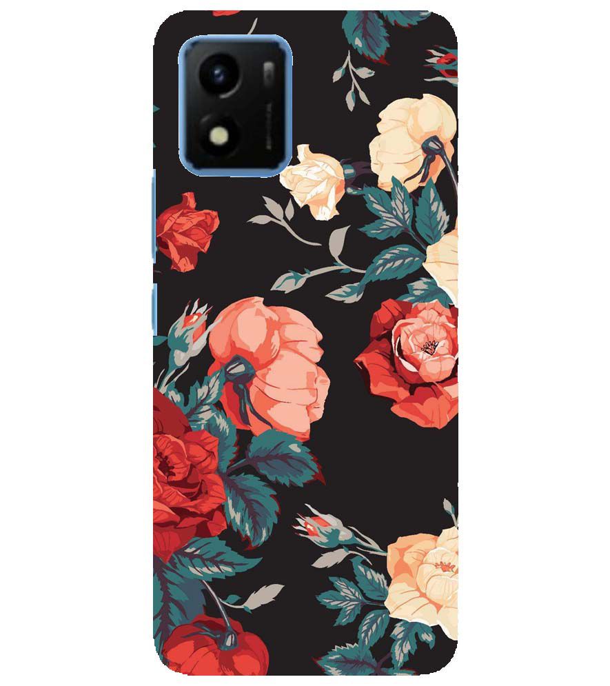 PS1340-Premium Flowers Back Cover for vivo Y01