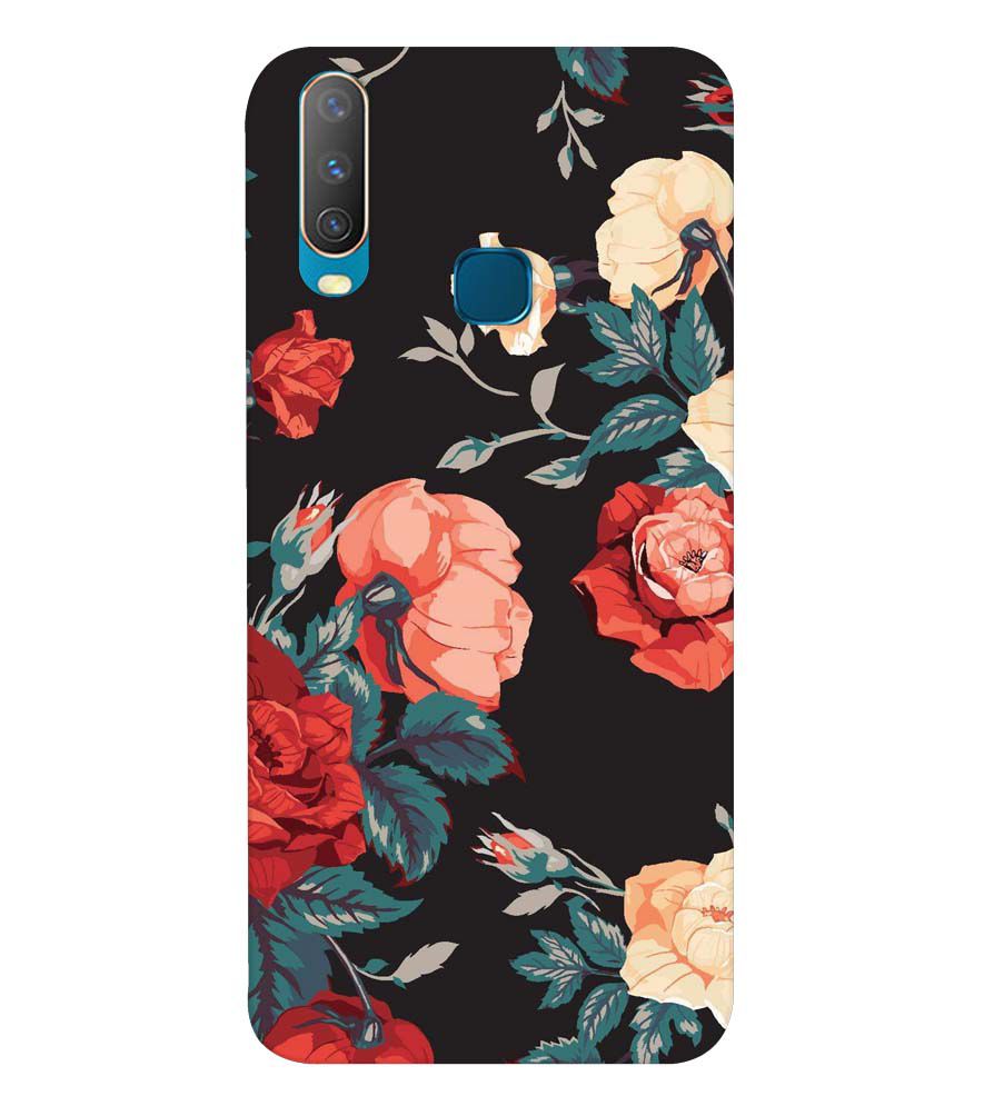 PS1340-Premium Flowers Back Cover for Vivo Y17