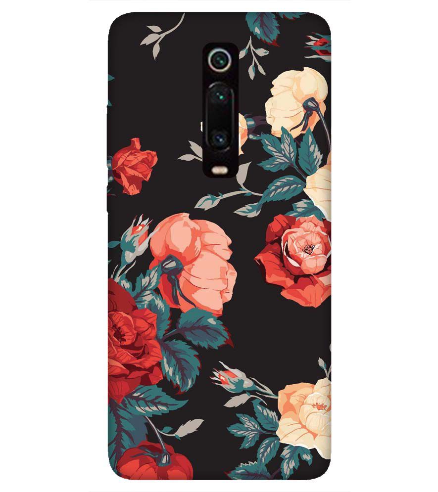 PS1340-Premium Flowers Back Cover for Xiaomi Redmi K20 and K20 Pro