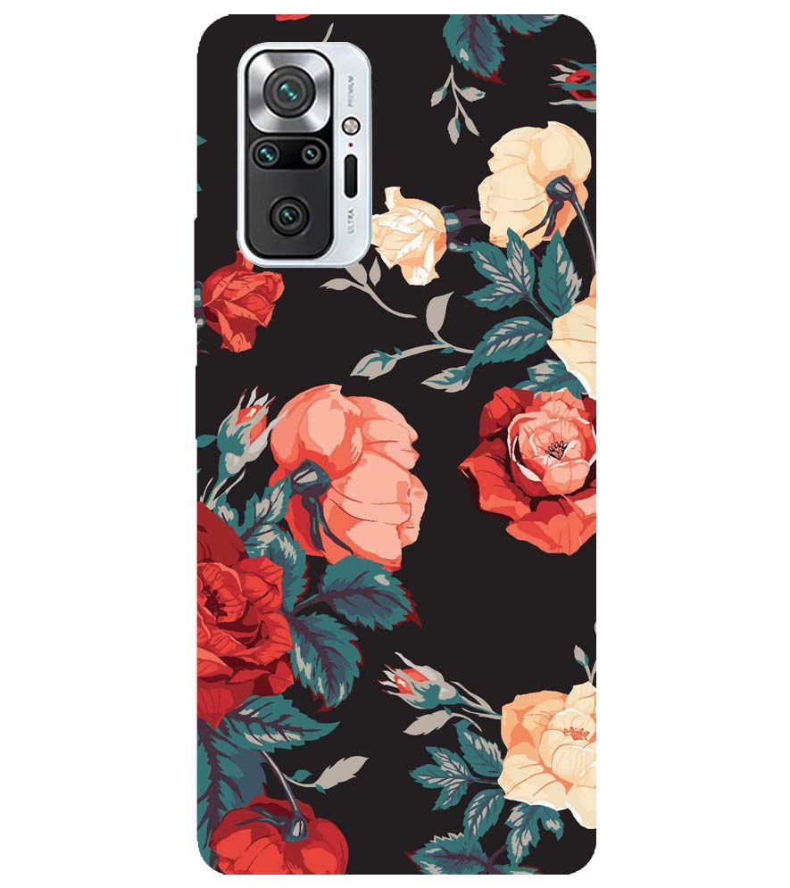 PS1340-Premium Flowers Back Cover for Xiaomi Redmi Note 10 Pro