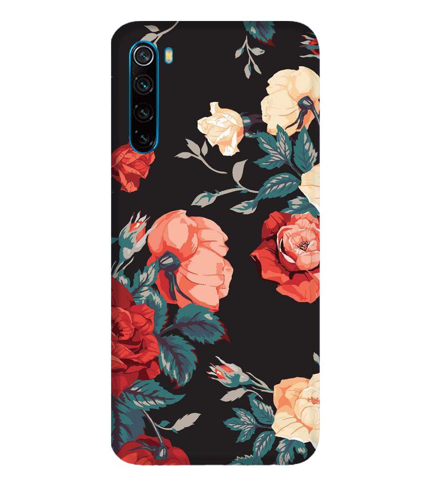 PS1340-Premium Flowers Back Cover for Xiaomi Redmi Note 8