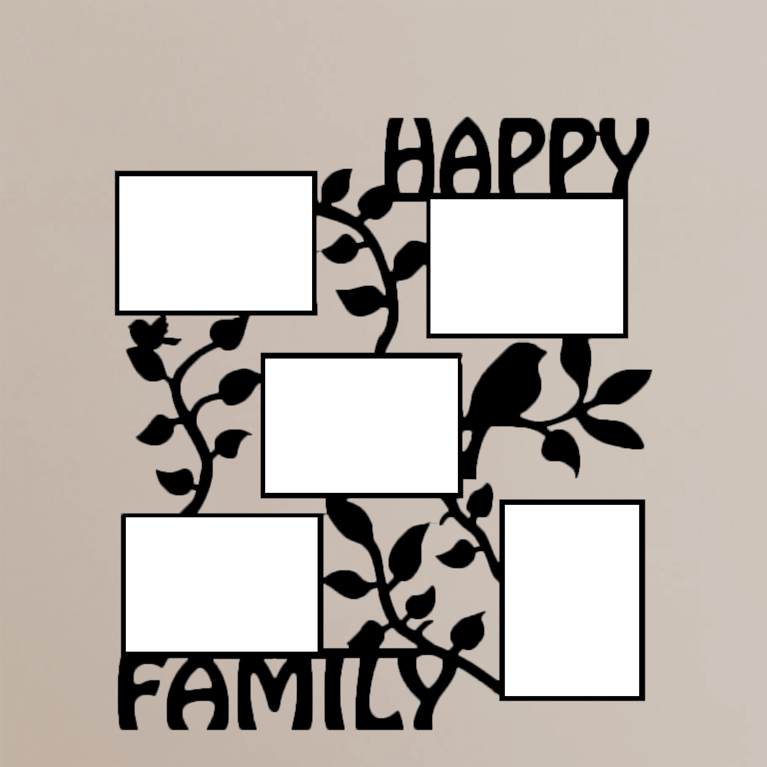Happy Family Photos Customised  Frame