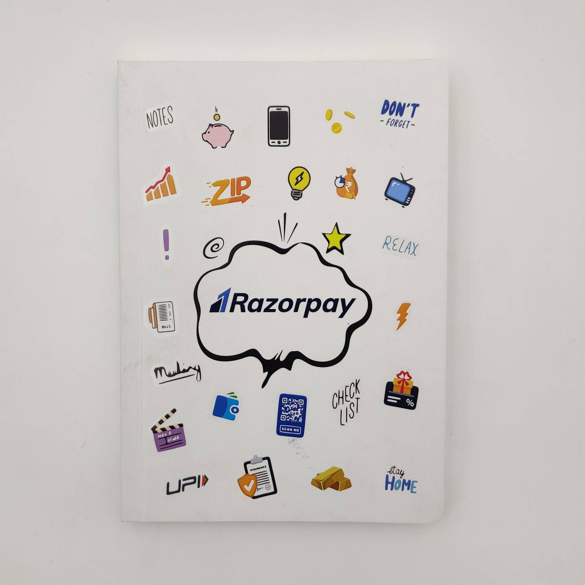 RazorPay Soft Bound Note Book With Raised UV
