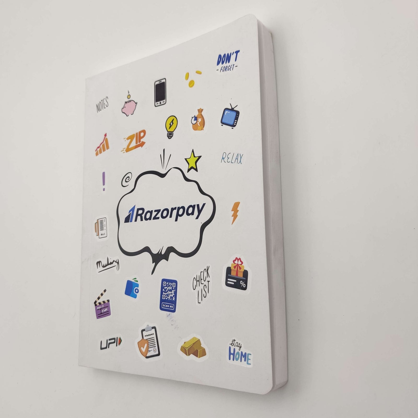 RazorPay Soft Bound Note Book With Raised UV